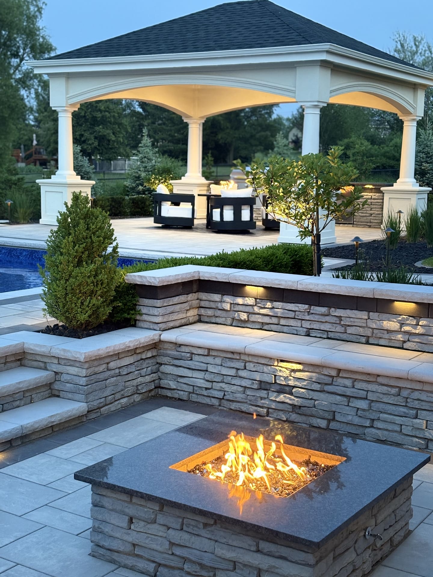 Pavilion construction project