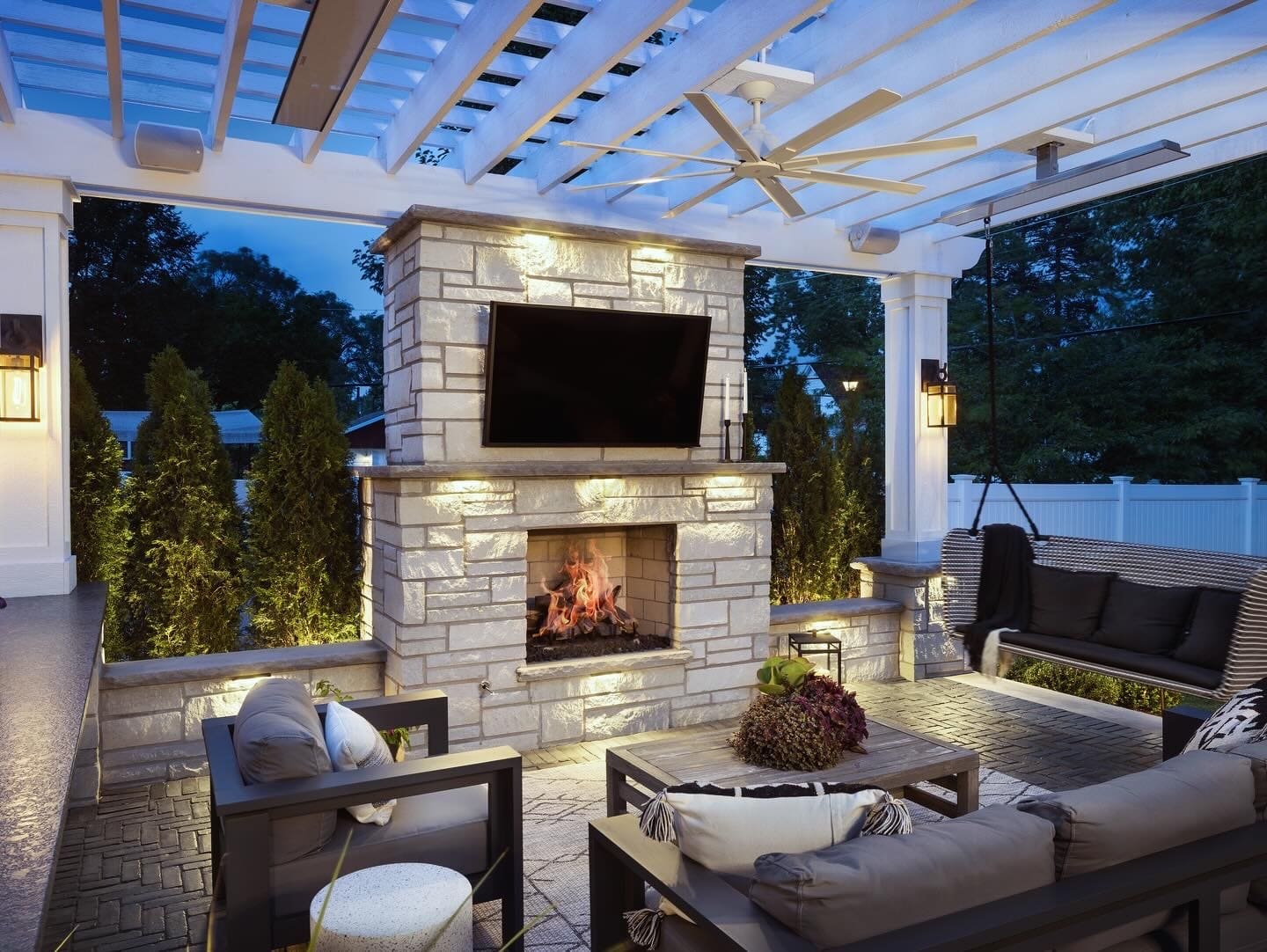 Pergola construction project